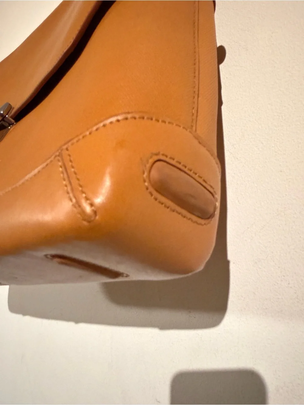 Tumi Tan Leather Briefcase Bag